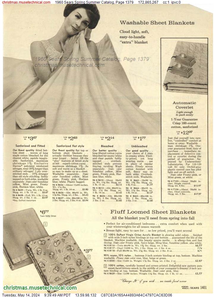 1960 Sears Spring Summer Catalog, Page 1379