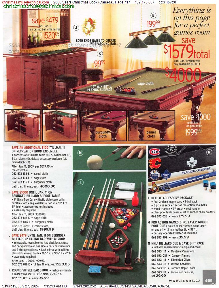 2008 Sears Christmas Book (Canada), Page 717