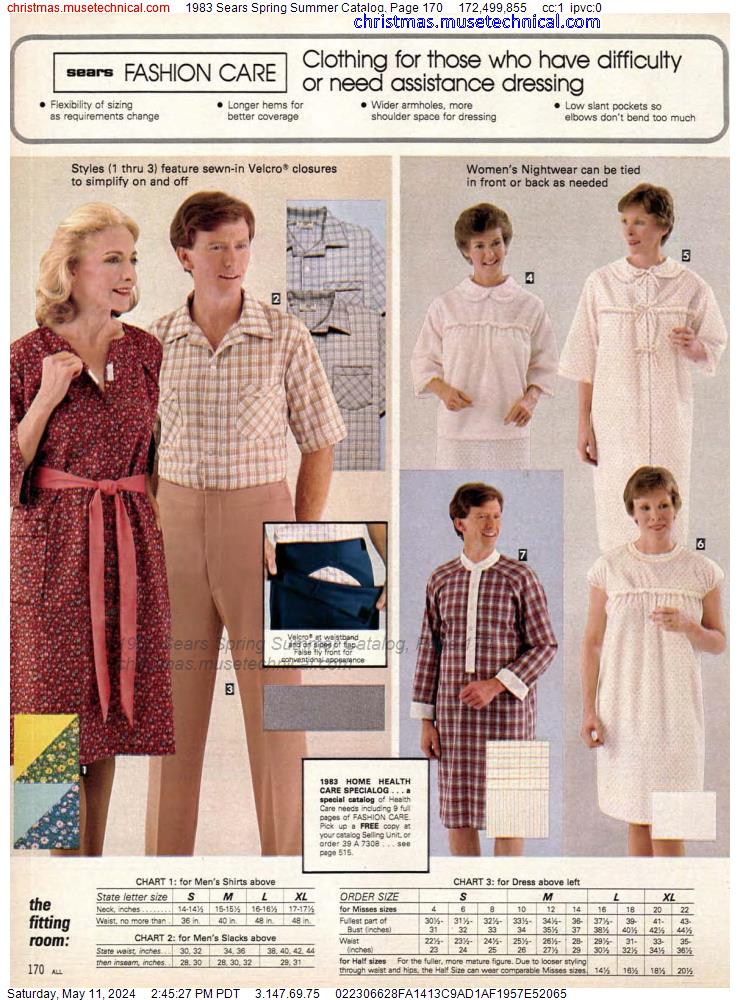 1983 Sears Spring Summer Catalog, Page 170