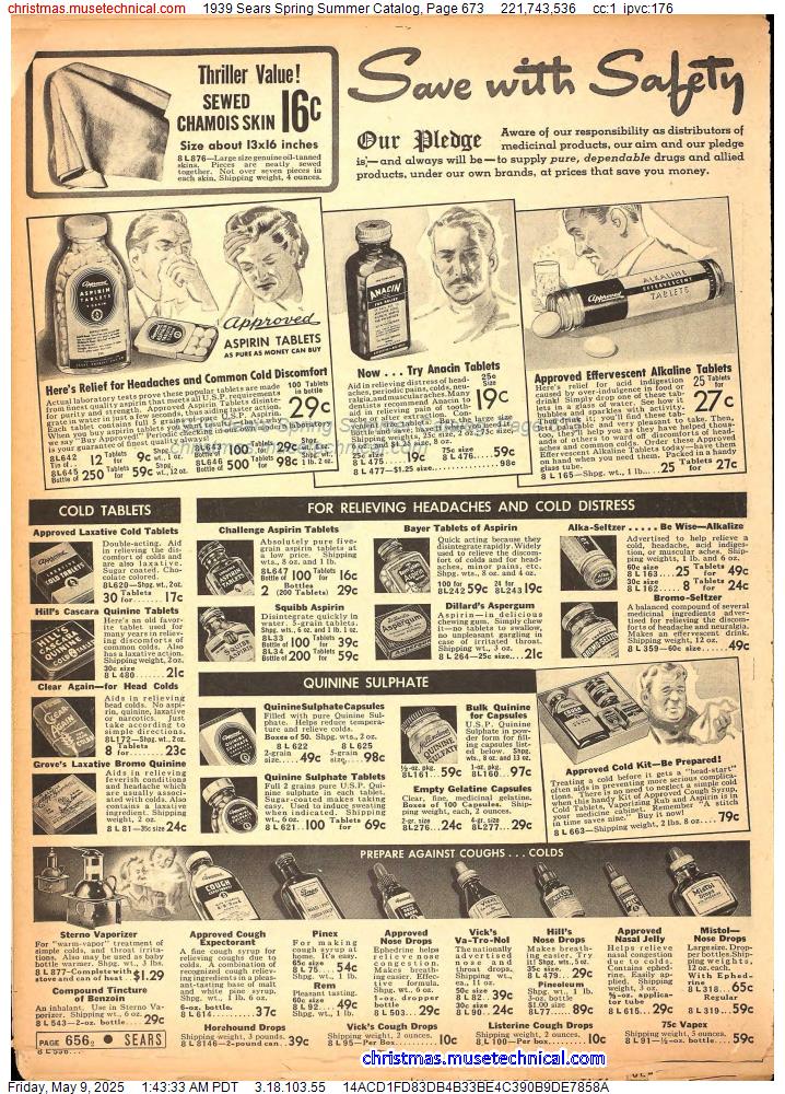 1939 Sears Spring Summer Catalog, Page 673