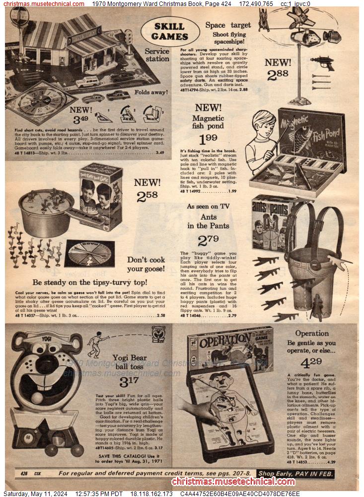 1970 Montgomery Ward Christmas Book, Page 424