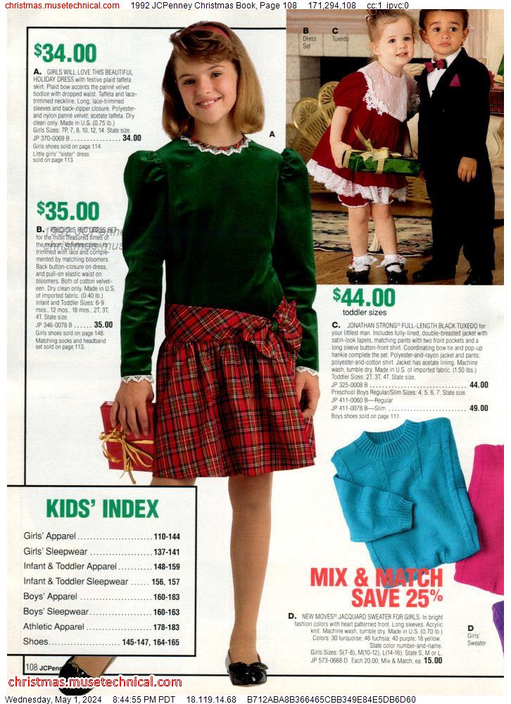 1992 JCPenney Christmas Book, Page 108