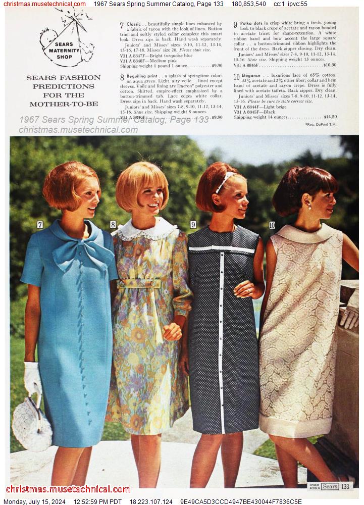 1967 Sears Spring Summer Catalog, Page 133