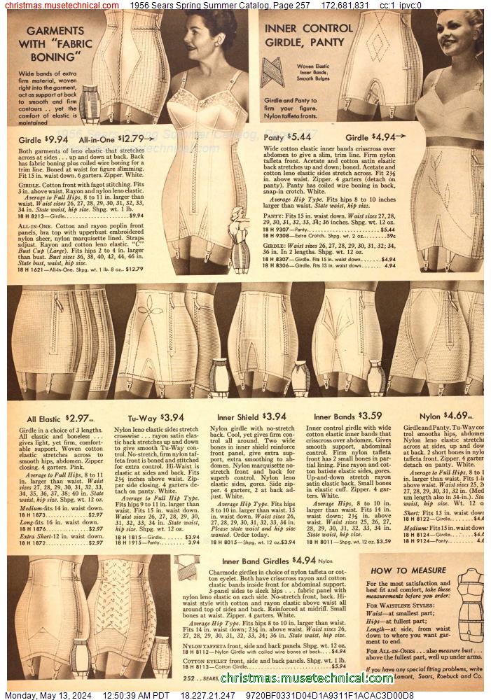 1956 Sears Spring Summer Catalog, Page 257