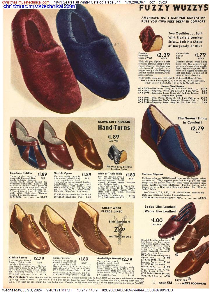 1941 Sears Fall Winter Catalog, Page 541