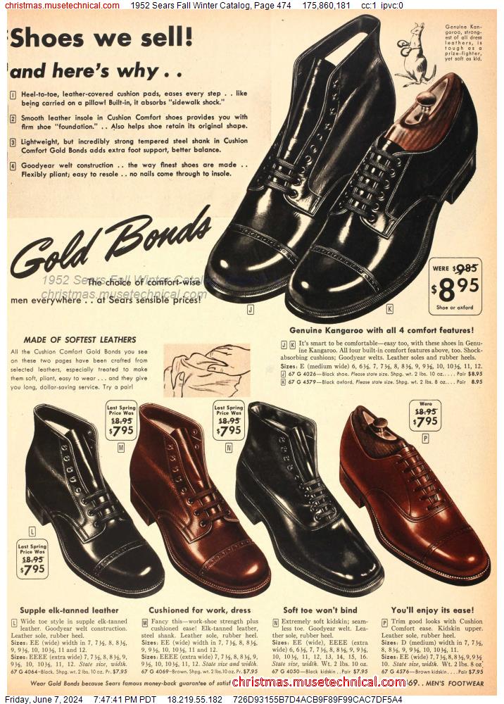 1952 Sears Fall Winter Catalog, Page 474