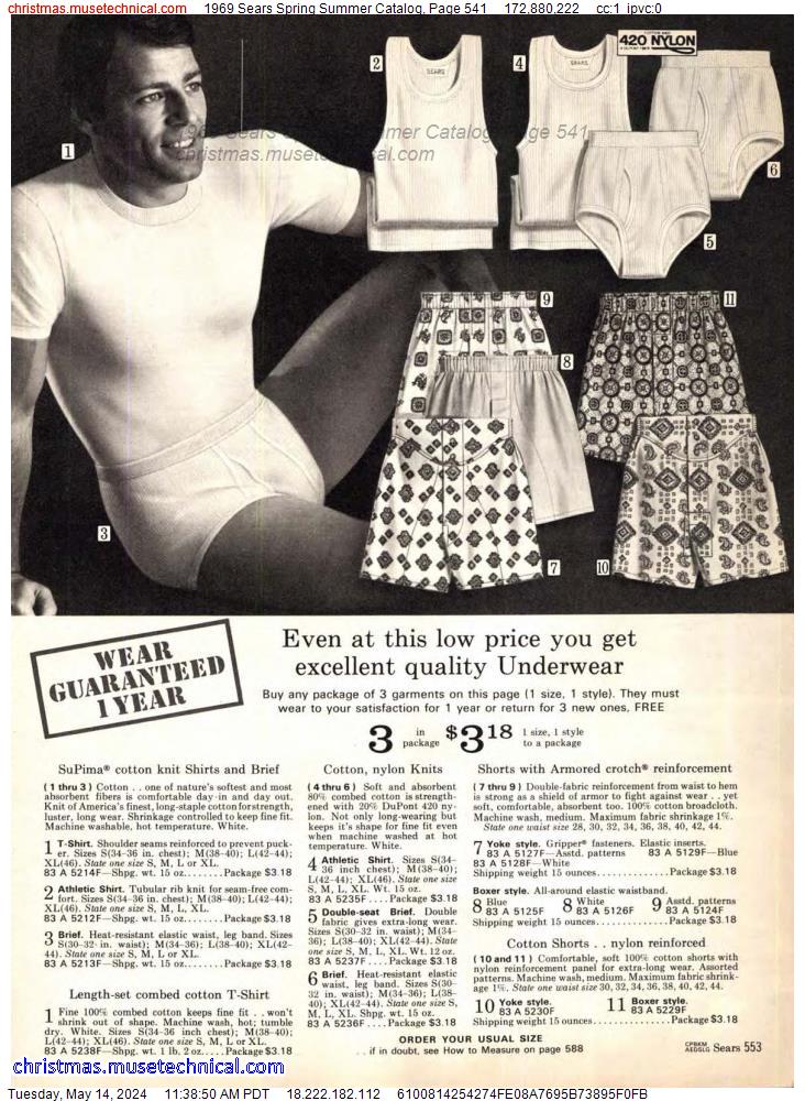 1969 Sears Spring Summer Catalog, Page 541