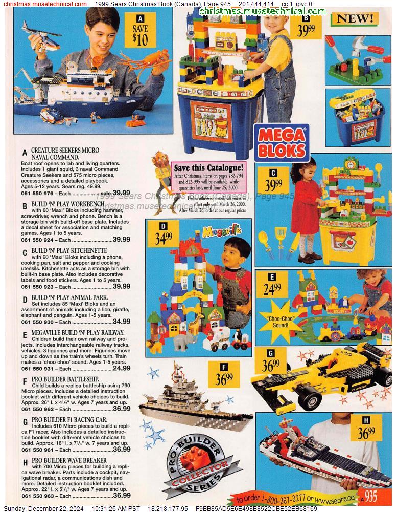 1999 Sears Christmas Book (Canada), Page 945