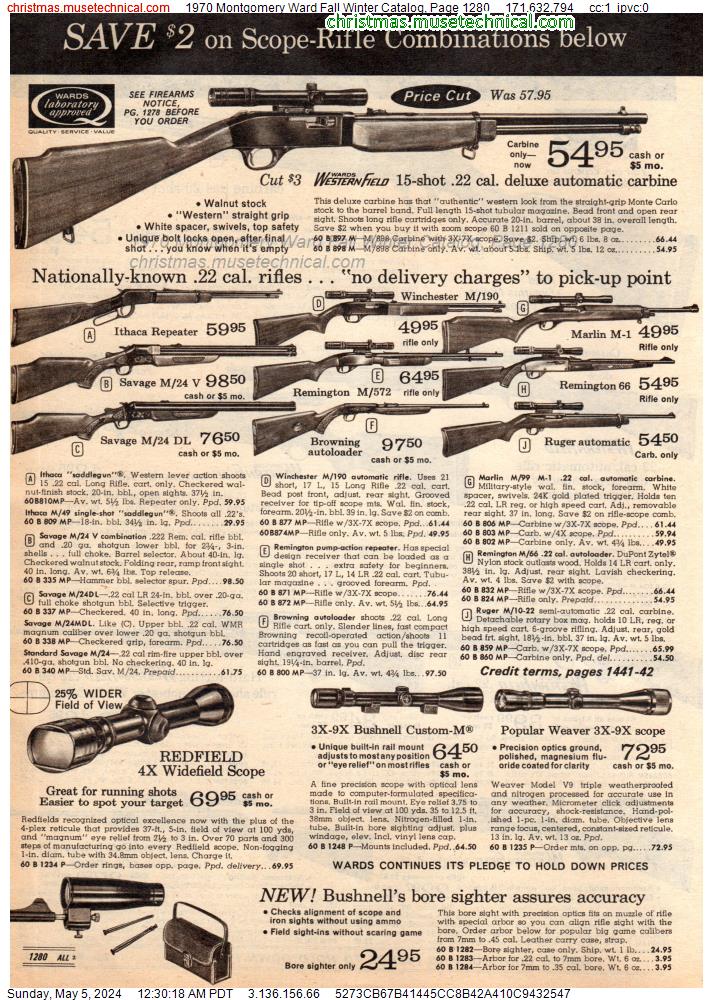 Remington 1970 Firearms Catalog 