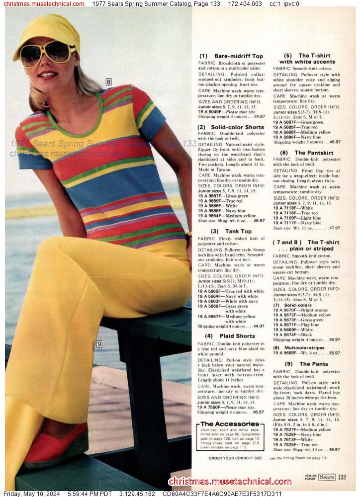 1977 Sears Spring Summer Catalog, Page 133