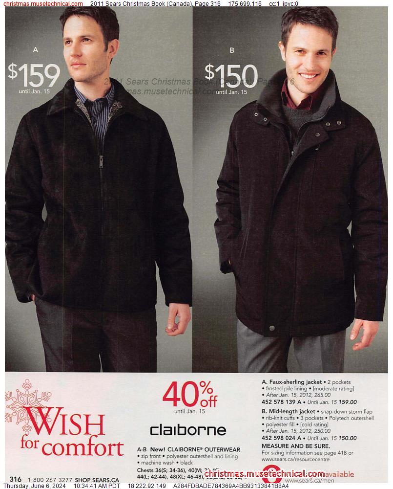 2011 Sears Christmas Book (Canada), Page 316