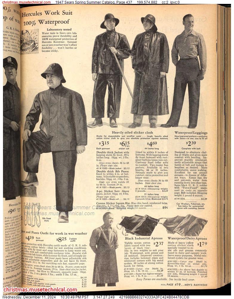 1947 Sears Spring Summer Catalog, Page 437