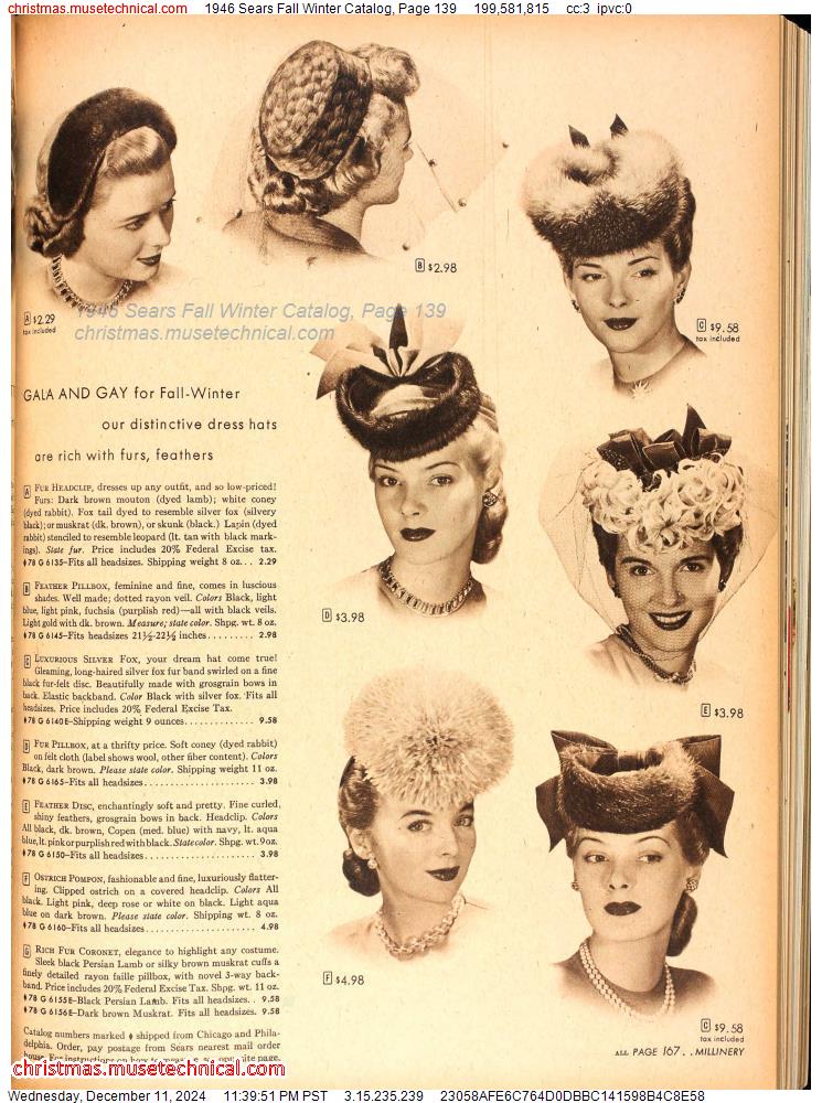 1946 Sears Fall Winter Catalog, Page 139