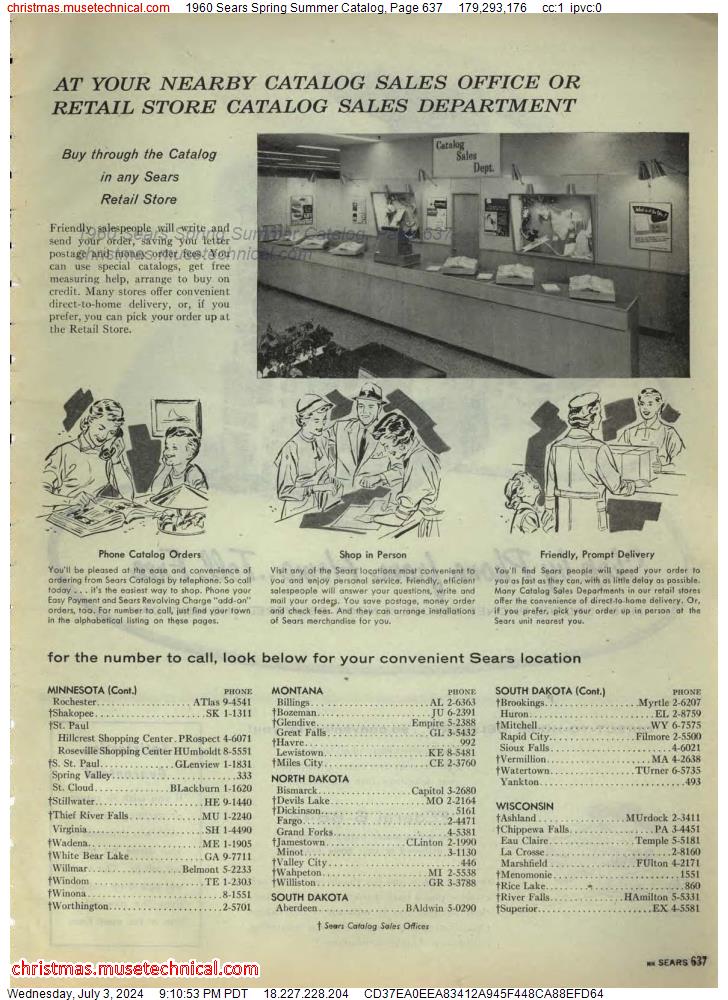1960 Sears Spring Summer Catalog, Page 637