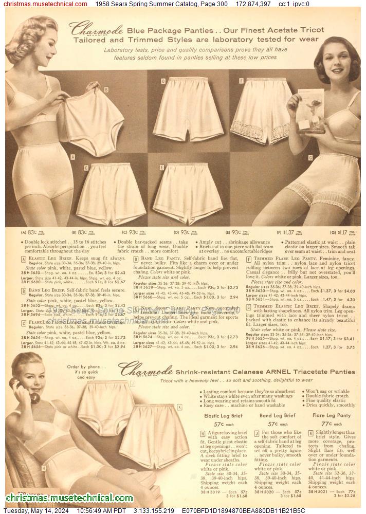 1958 Sears Spring Summer Catalog, Page 300
