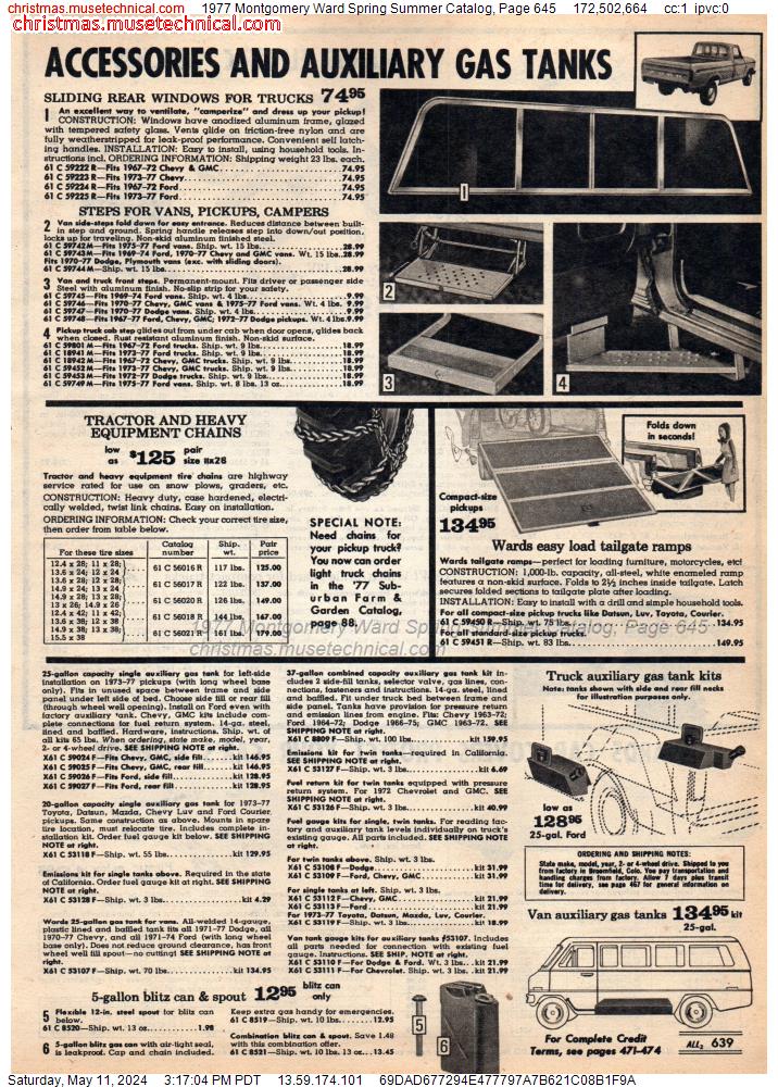 1977 Montgomery Ward Spring Summer Catalog, Page 645