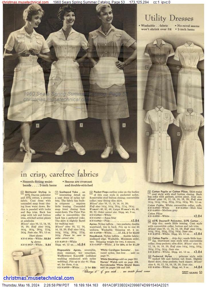 1960 Sears Spring Summer Catalog, Page 53