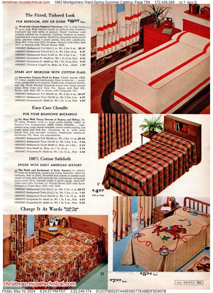 1963 Montgomery Ward Spring Summer Catalog, Page 789