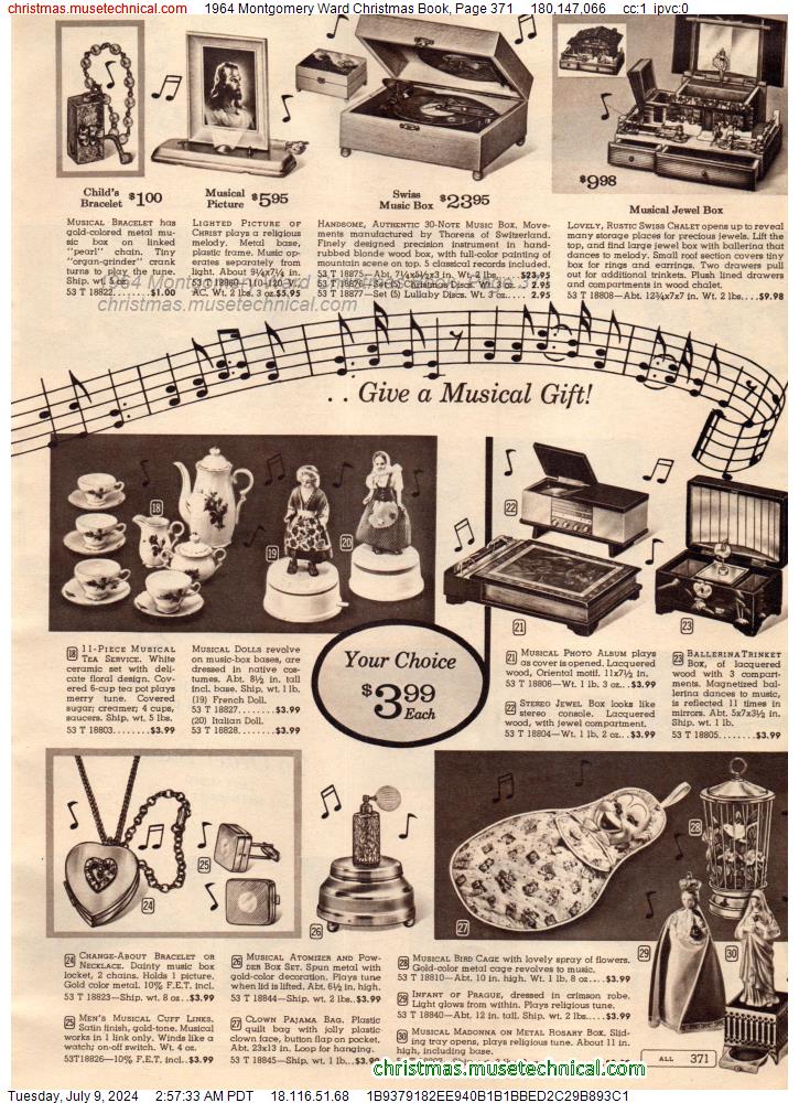 1964 Montgomery Ward Christmas Book, Page 371
