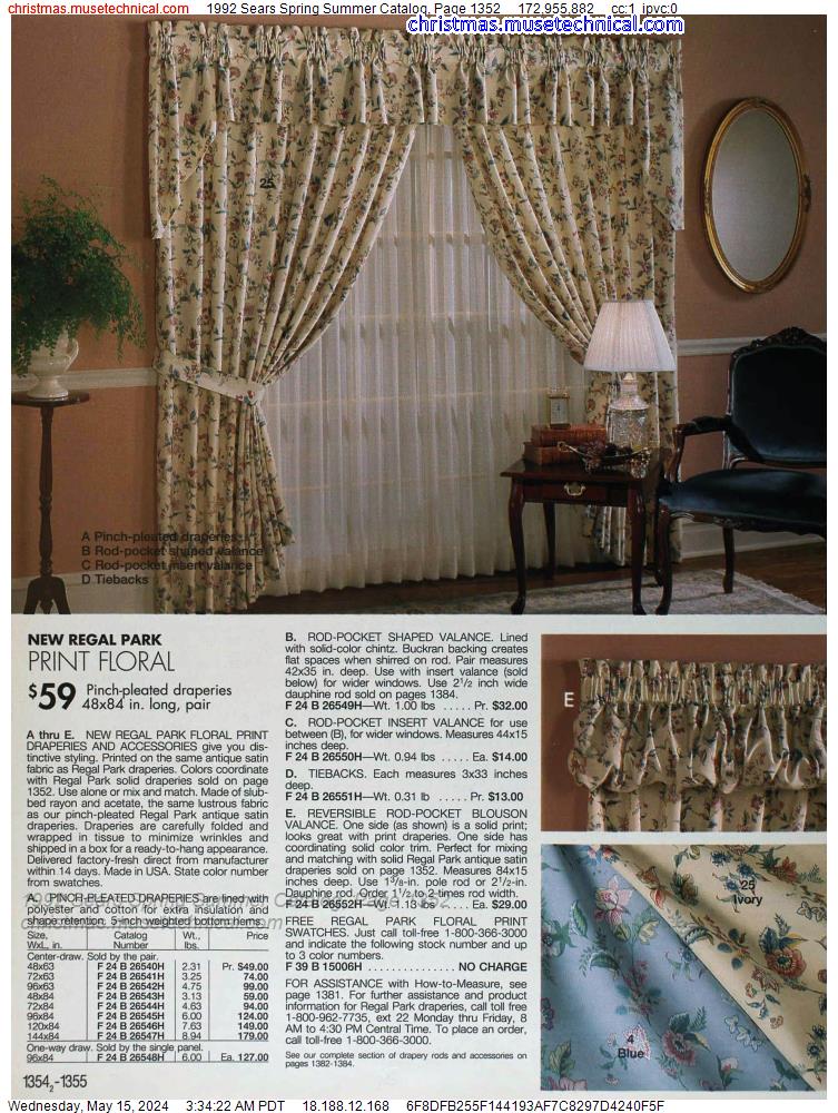 1992 Sears Spring Summer Catalog, Page 1352