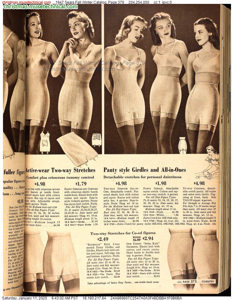 1947 Sears Fall Winter Catalog, Page 379