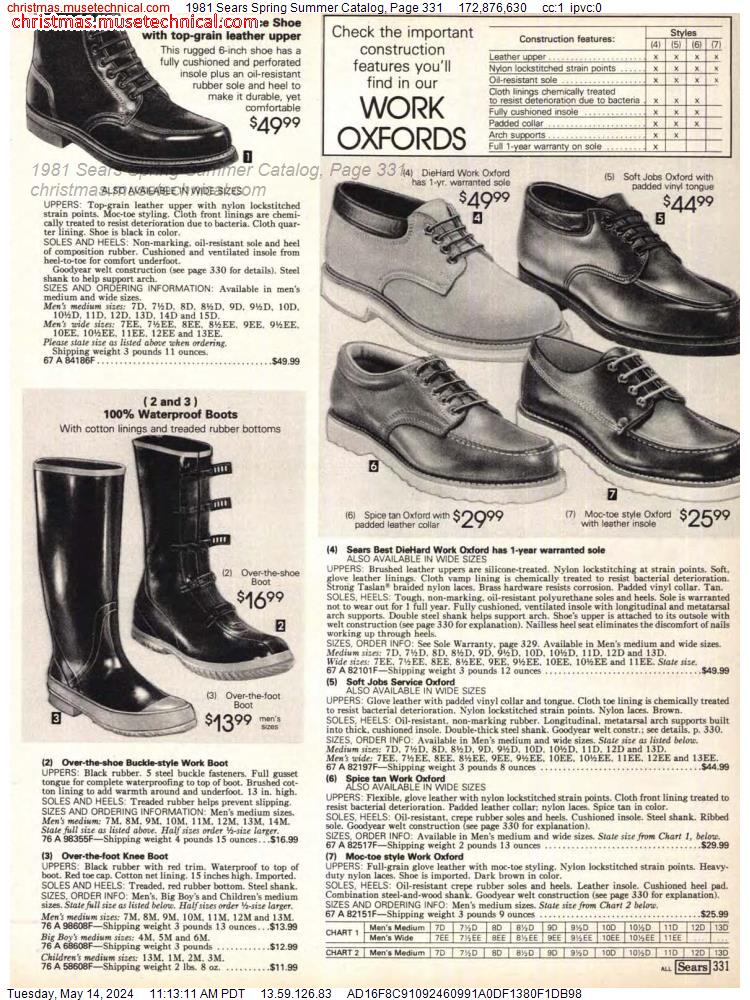1981 Sears Spring Summer Catalog, Page 331