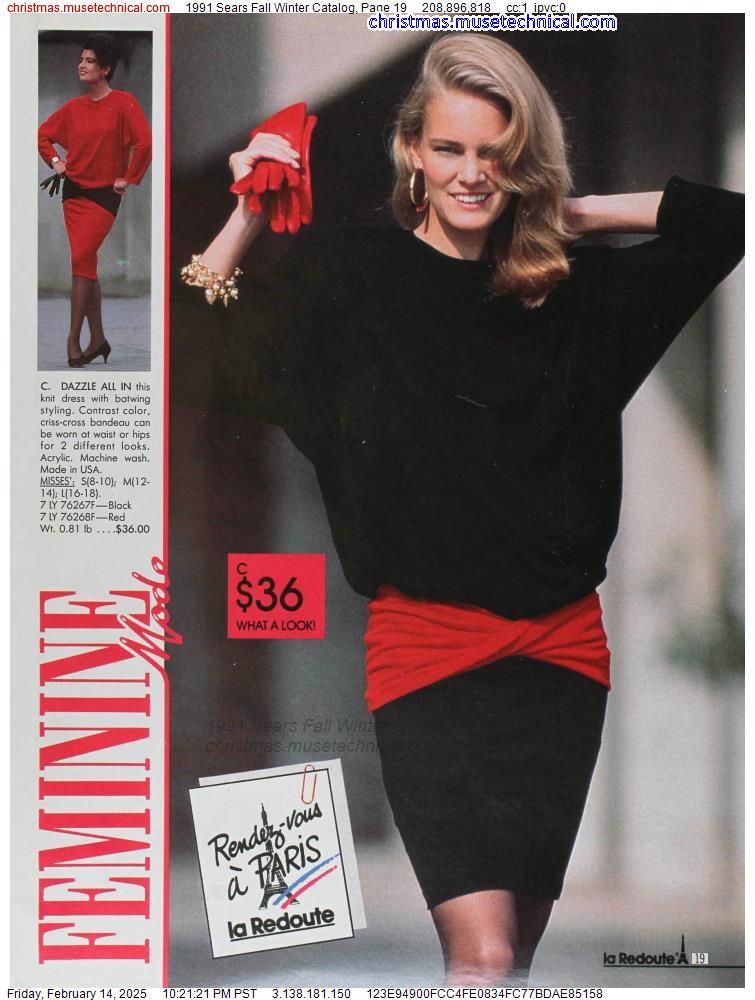 1991 Sears Fall Winter Catalog, Page 19