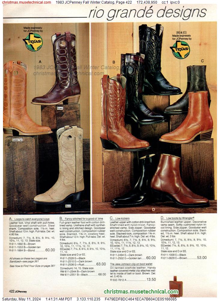 1983 JCPenney Fall Winter Catalog, Page 422