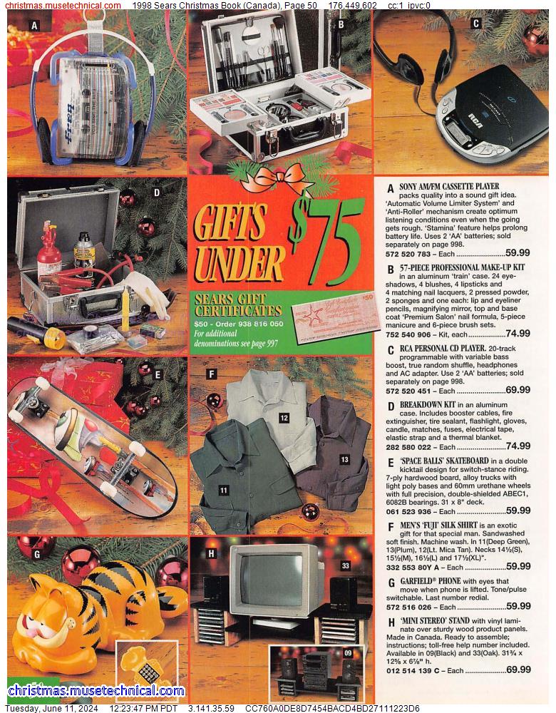 1998 Sears Christmas Book (Canada), Page 50