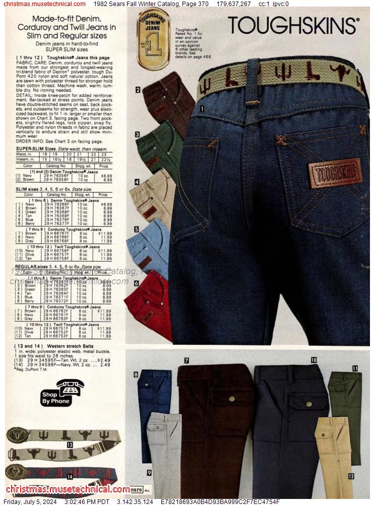 1982 Sears Fall Winter Catalog, Page 370