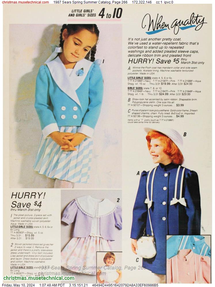 1987 Sears Spring Summer Catalog, Page 266