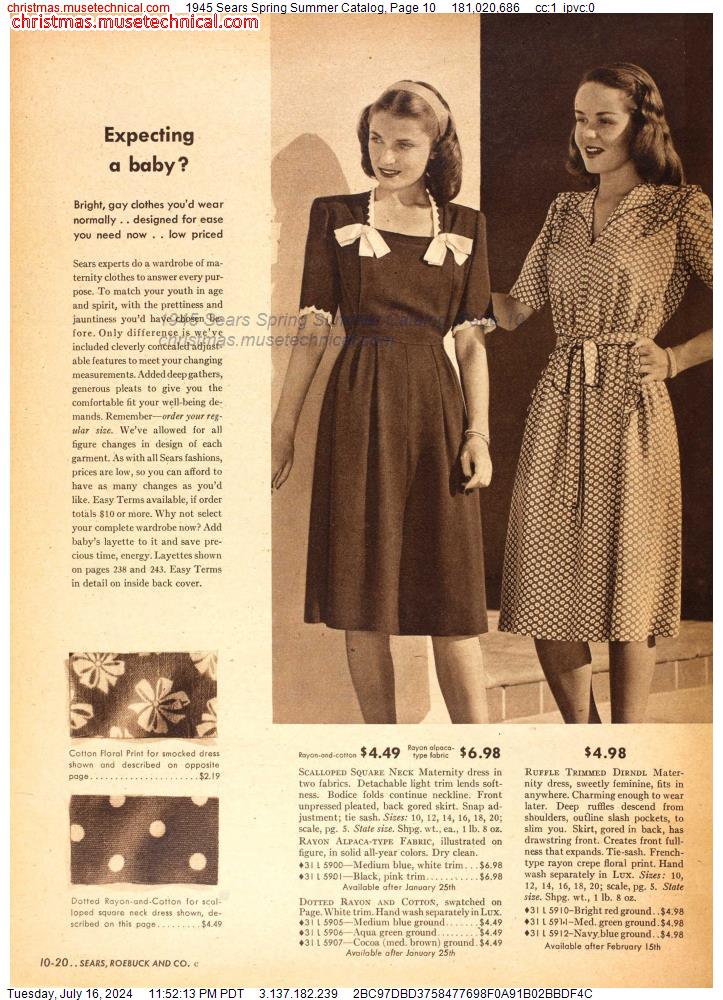 1945 Sears Spring Summer Catalog, Page 10