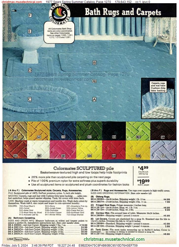 1977 Sears Spring Summer Catalog, Page 1270