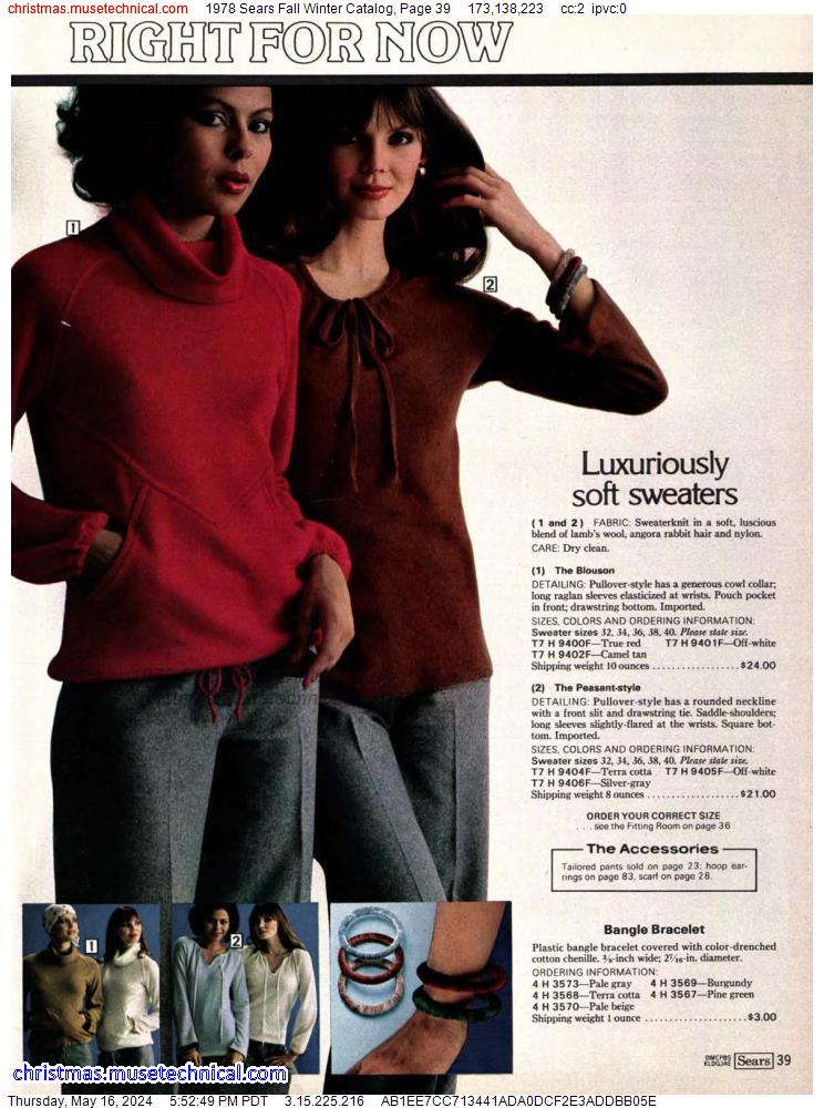 1978 Sears Fall Winter Catalog, Page 39