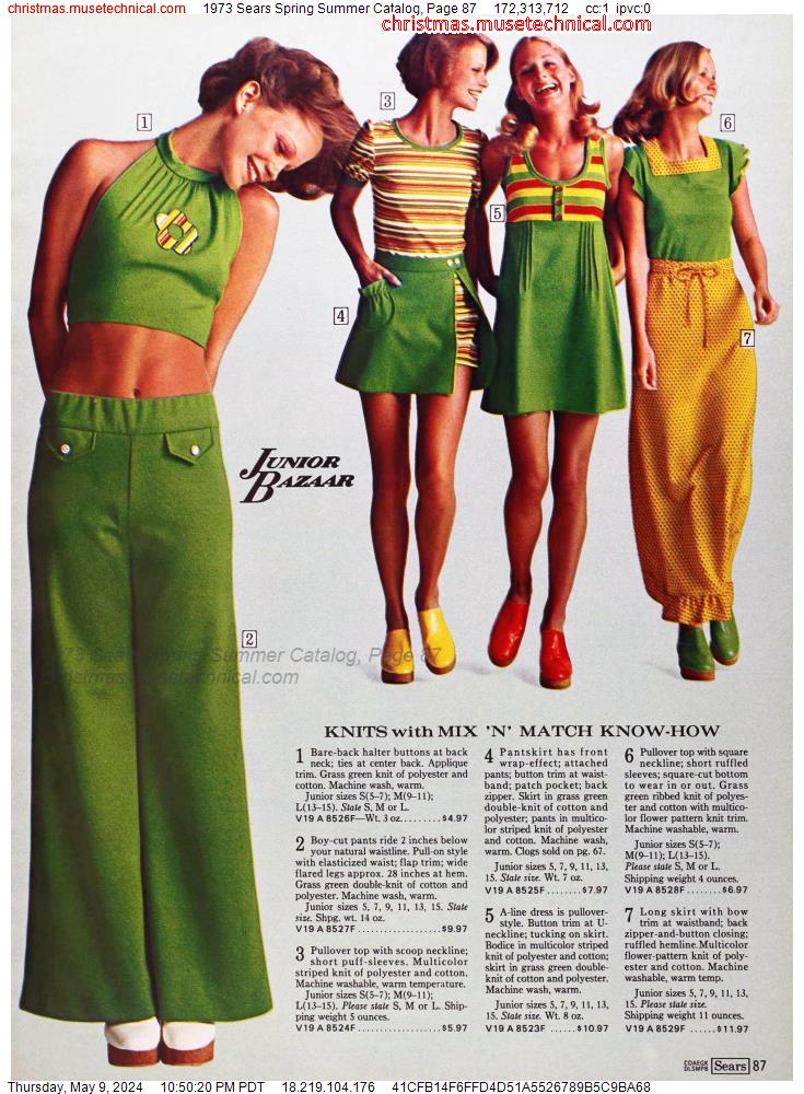 1973 Sears Spring Summer Catalog, Page 87