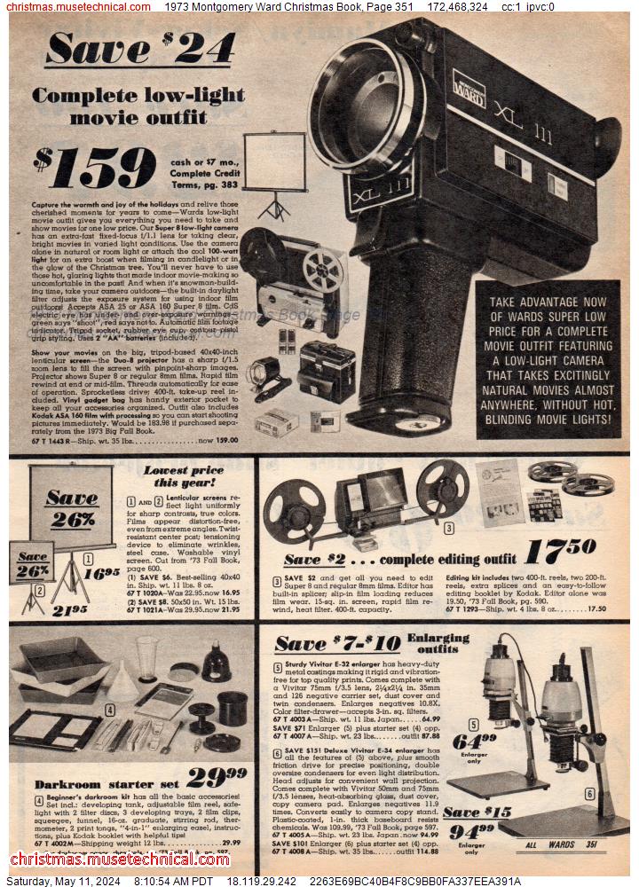 1973 Montgomery Ward Christmas Book, Page 351