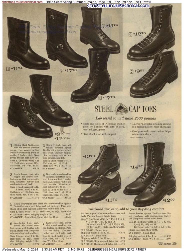 1965 Sears Spring Summer Catalog, Page 329