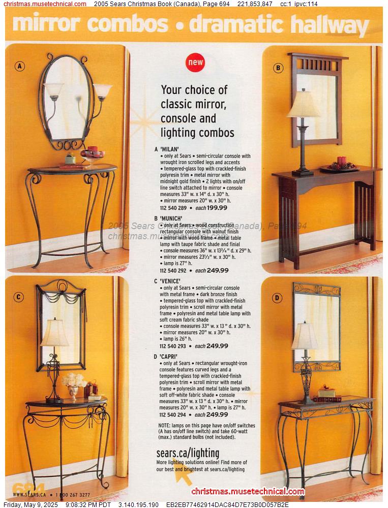 2005 Sears Christmas Book (Canada), Page 694