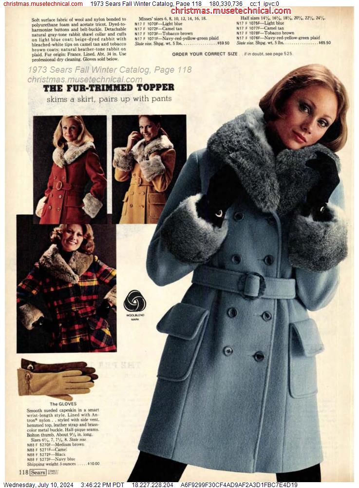 1973 Sears Fall Winter Catalog, Page 118