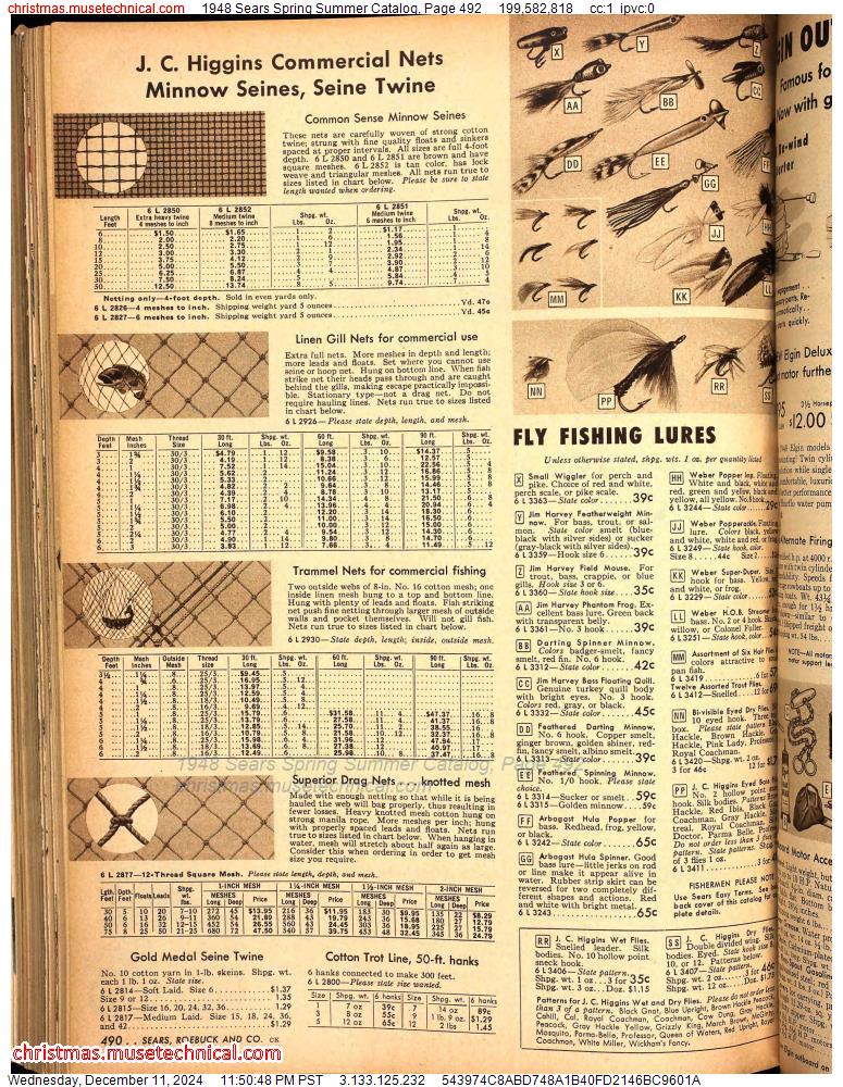 1948 Sears Spring Summer Catalog, Page 492