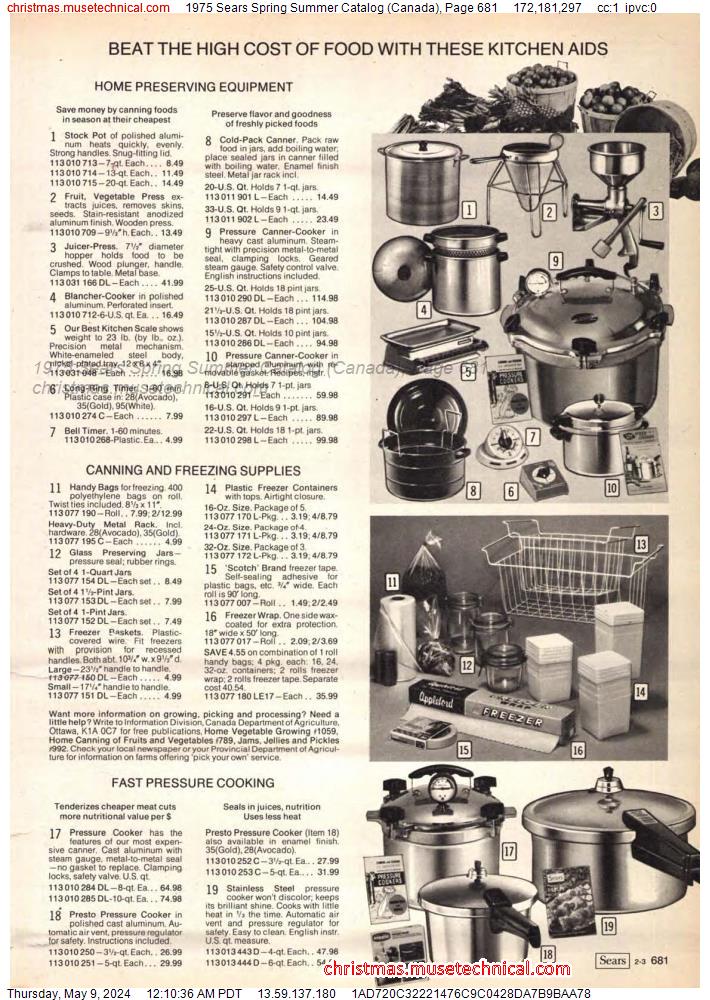 1975 Sears Spring Summer Catalog (Canada), Page 681