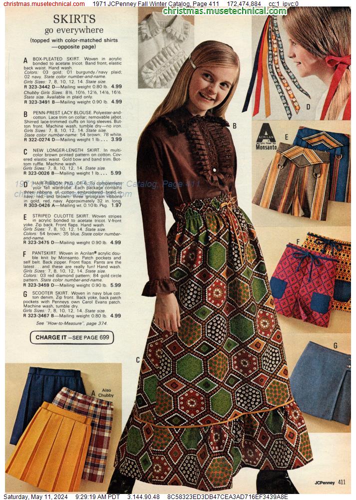 1971 JCPenney Fall Winter Catalog, Page 411