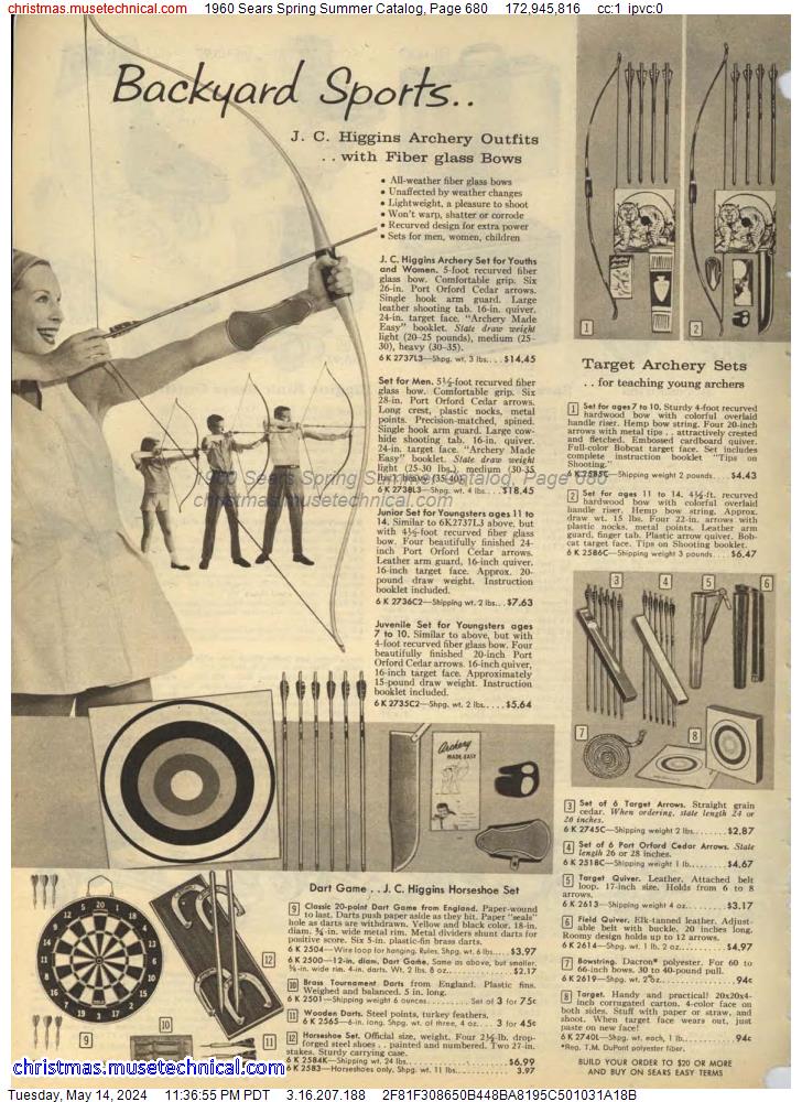 1960 Sears Spring Summer Catalog, Page 680