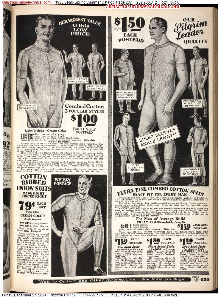 1930 Sears Spring Summer Catalog, Page 237