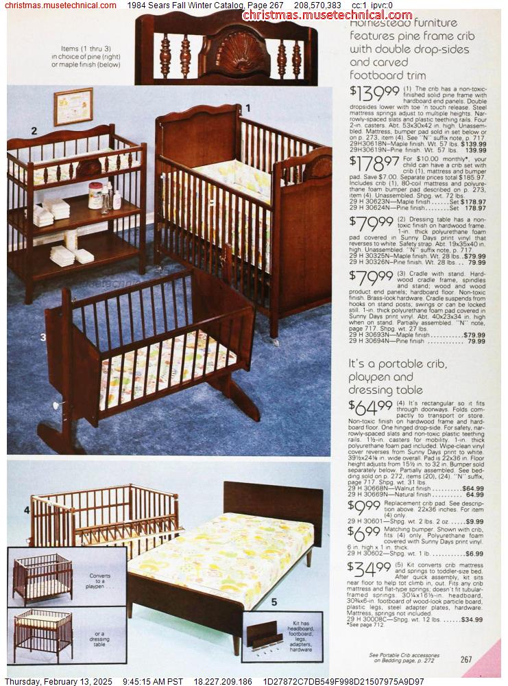 1984 Sears Fall Winter Catalog, Page 267