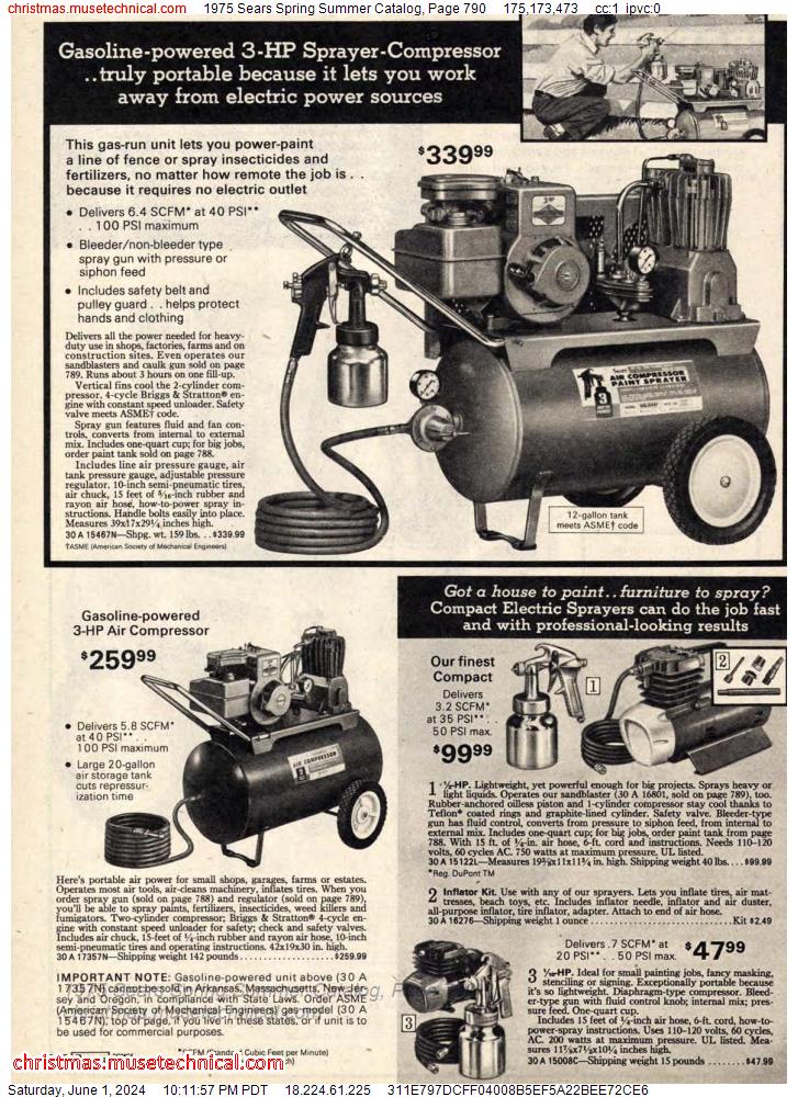 1975 Sears Spring Summer Catalog, Page 790