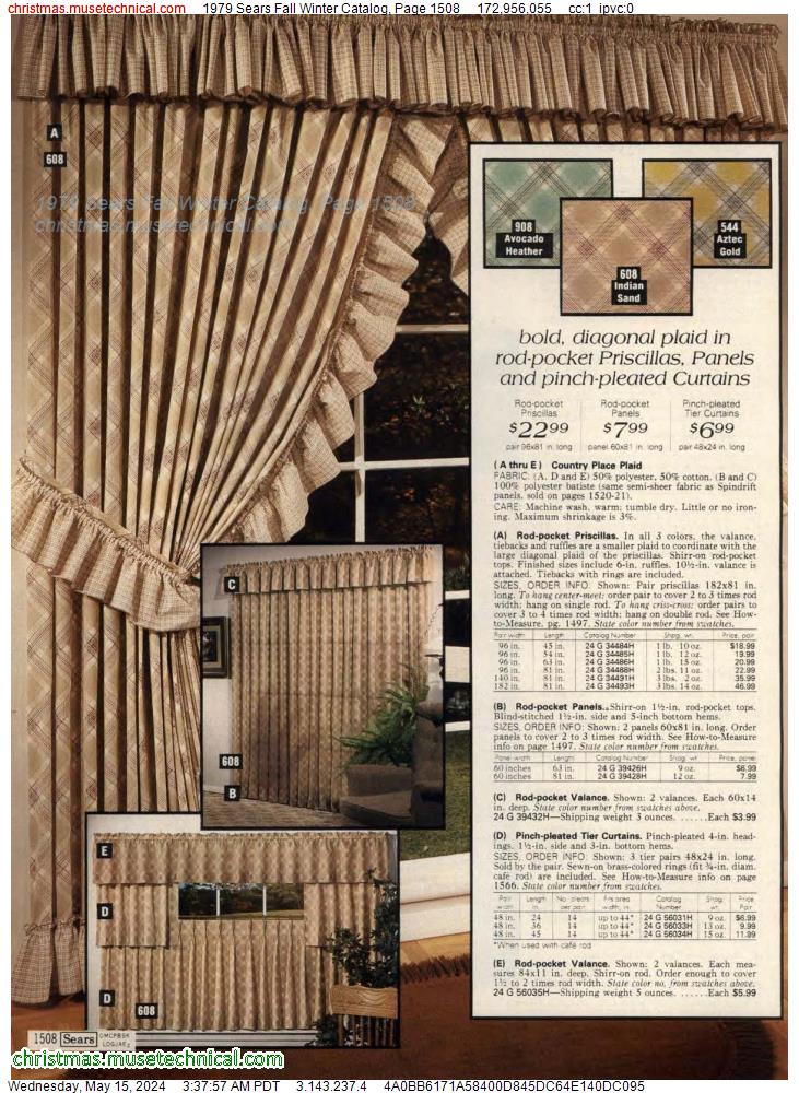 1979 Sears Fall Winter Catalog, Page 1508
