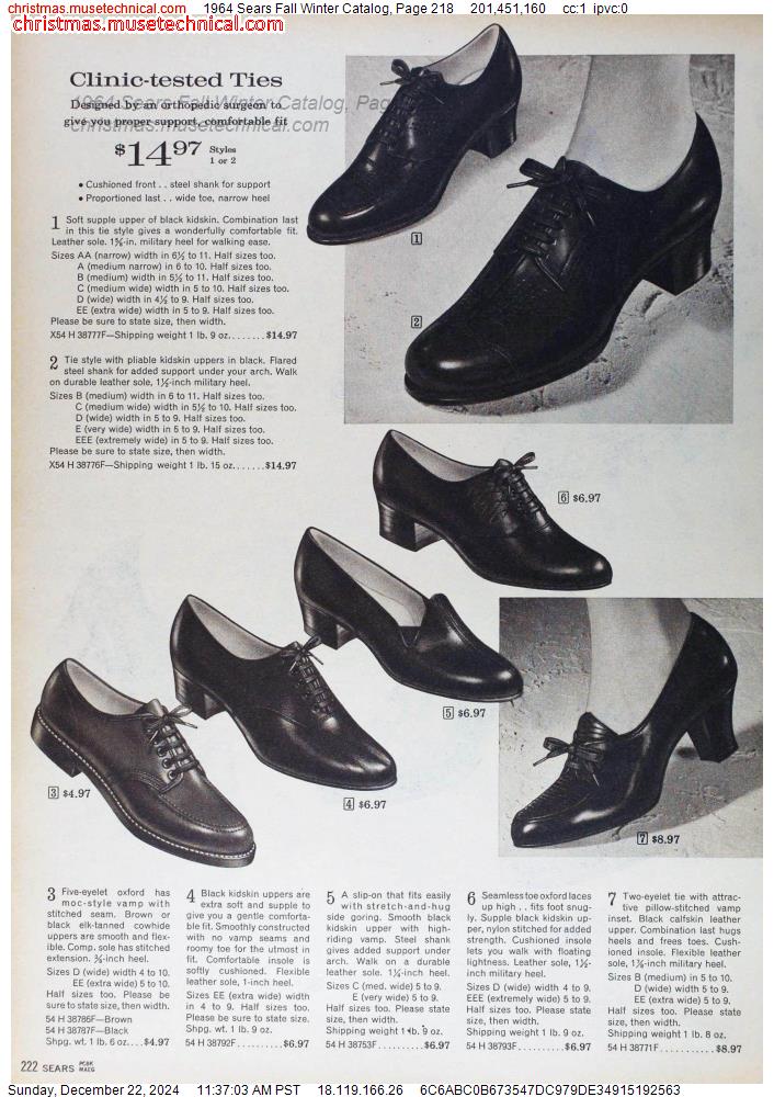 1964 Sears Fall Winter Catalog, Page 218