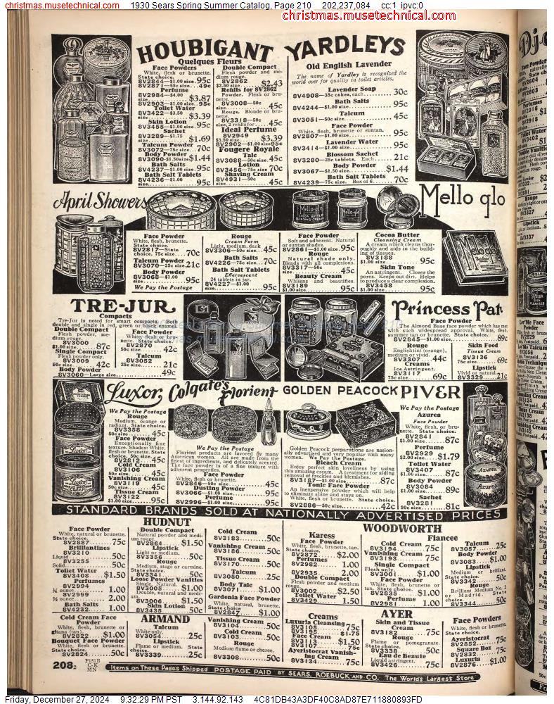 1930 Sears Spring Summer Catalog, Page 210