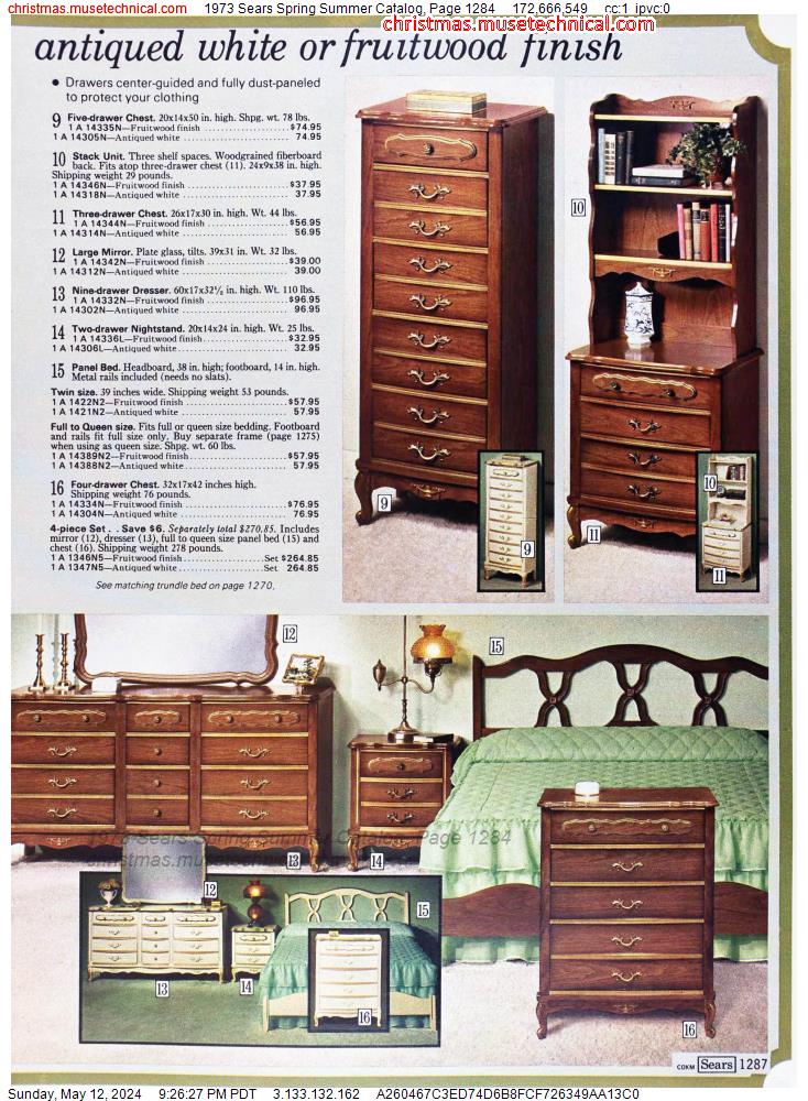 1973 Sears Spring Summer Catalog, Page 1284